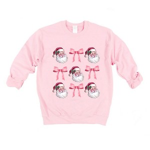 Simply Sage Market Women's Graphic Sweatshirt Coquette Santa Chart - 1 of 4