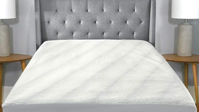 Luxury Knit Mattress Protector White - Sealy, 2 of 7, play video