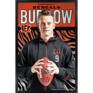Trends International NFL Cincinnati Bengals - Joe Burrow Pose 20 Framed Wall Poster Prints - 1 of 4
