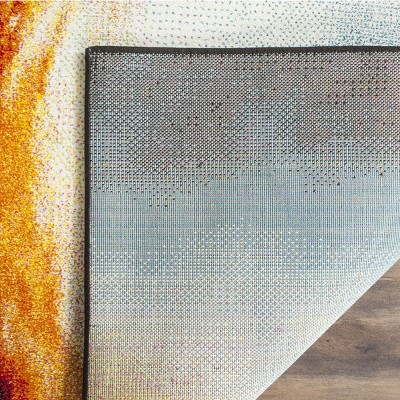 Galaxy Multi-Color Abstract Low Pile Area Rug