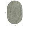 Colonial Mills Carrington Tweed - Light Blue 27"x46" - 3 of 3