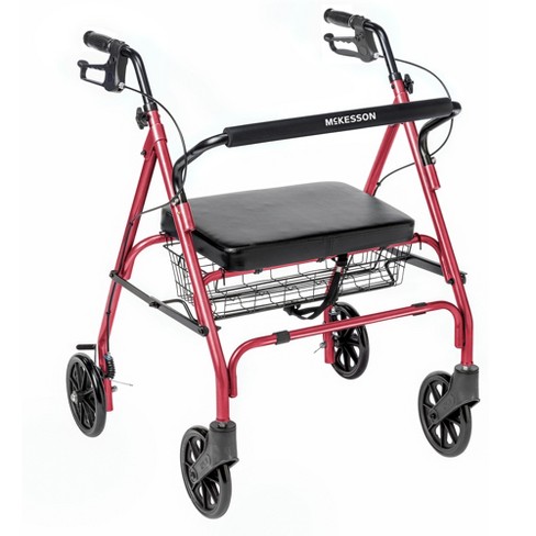 McKesson Bariatric Rollator Steel 35.25 to 39.5 inch Handle Height - image 1 of 2