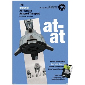 Trends International Star Wars: Moving At Lightspeed - AT-AT Unframed Wall Poster Prints - 1 of 4