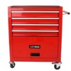 4 Drawers Multifunctional Tool Cart with Wheels, Metal Rolling Tool Cart Storage Cabinet Parking Brakes, Pull Handle, Garage Workshop Warehouse Repair - 2 of 4