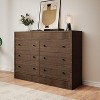 Drawer Dresser, Wooden Chest of Drawers, Fluted Storage Organizer - 2 of 4
