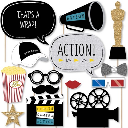 Big Dot of Happiness Red Carpet Hollywood - Movie Night Party Supplies -  Banner Decoration Kit - Fundle Bundle