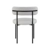 Meridian Furniture,Beacon Vegan Leather and Boucle Fabric Dining Chair, Set of 2 - 2 of 4