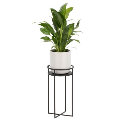 Mdesign Citi Midcentury Modern Metal Indoor/outdoor Plant Stand - Matte ...