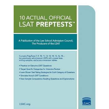 10 Actual, Official LSAT Preptests - by  Law School Admission Council (Paperback)