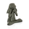 SPI Home Happy Asana Bunny Metal Sculpture – 17-Inch Yoga Pose Rabbit Figurine in Bronze Patina Finish for Garden - 2 of 4