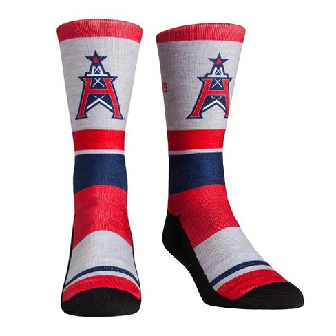 Rock Em Elite XFL Houston Roughnecks Heather Stripe Crew Socks (Youth (2-5.5)) - image 1 of 1