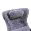 CAVINAS Cashmere Fabric Glider Rocking Chair with High Backrest,Modern Upholstered Rocking Chairs,Nursery Accent Chair for Bedroom - 3 of 4