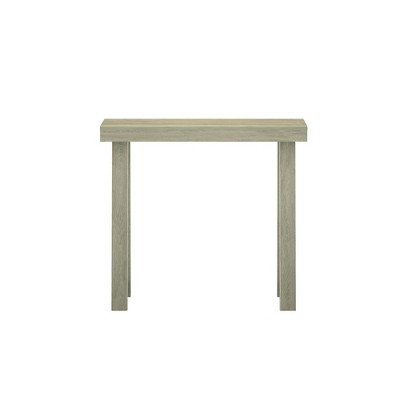 36'' Light Brown Solid Pine Wood Console Table with Storage