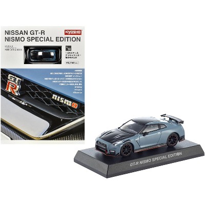 Nissan Gt-r Nismo Special Edition Rhd Gray With Black Hood And Top With  Mini Book No.10 1/64 Diecast Model Car By Kyosho : Target