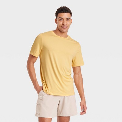 Men's Big Short Sleeve Performance T-Shirt - All In Motion™ Light Yellow 3XL