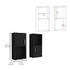 Vynxaria 2-Pc Wall-Mounted Bathroom Medicine Cabinet with Versatile Open and Closed Storage for Organized Essentials - 3 of 4