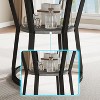 47.2" Round Dining Table for 4-6, Farmhouse Kitchen Table with Storage Shelf, Modern Wood and Metal Circle Table for Dining Room - 3 of 4