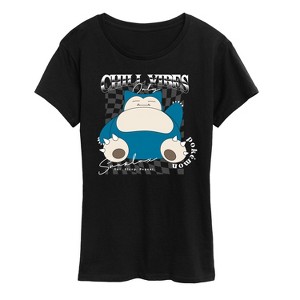 Women's - Pokémon - Snorlax Chill Vibes Short Sleeve Graphic T-Shirt - 1 of 4