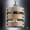 Urban Ambiance Luxury Modern Farmhouse Pendant,  10"H x 8-1/2"W,  Charcoal Finish, UHP2472 - 3 of 4