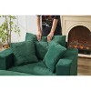 Racxily Chaise Lounge Armchair with Removable Storage Ottoman Accent Sofa Bed Upholstered Sleeper Couch Bed with Pillows - 4 of 4