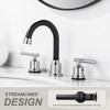 WOWOW 8 in. Widespread Double-Handle Bathroom Faucet - 4 of 4