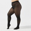 Anna-Kaci Women’s Fleece-Lined Bare-Legs Pantyhose with Soft Stretch Waistband and Skin-Transparent Effect - 3 of 4