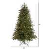 6ft. Snowed Tipped Mixed Pine Artificial Christmas Tree with 250 Clear Lights, Cones & 1242 Branches– Elegant Holiday X-Mas Tree - 2 of 4