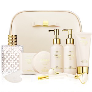 Lovery Luxury Spa Kit Premium Vanilla Bath and Body in Leather Bag - 1 of 4