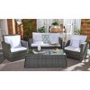Lorma 4Pc Living Set - Indoor/Outdoor - PAT7514 - Safavieh - 2 of 4