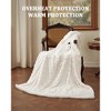 GustoWave Heated Blanket Throw - Thick Cotton Velvet Blanket with Controller, Fast Heating Machine Washable, Beige - 4 of 4