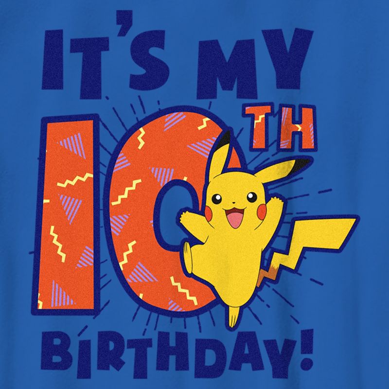 Boy's Pokemon It’s My 10th Birthday Pikachu T-Shirt, 2 of 6