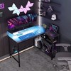 NicBex 42.1 Inch Reversible L Shaped Computer Home Office Desk with LED,Charing Station and Open Shelves - 2 of 4