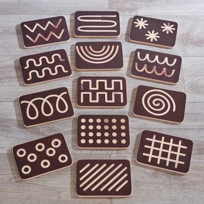 Cosy Mini Black Wooden Handwriting Boards - Set of 13