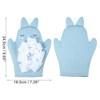 Unique Bargains Double Side Cartoon Shower Gloves for Bathroom 9.65"x7.28" 1 Pc - 4 of 4