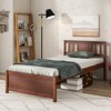 Infans Twin Size Bed Frame with Headboard Wood Slat Support No Box Spring Needed - image 3 of 4