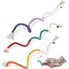 Cat Toys Chew Ropes 3Pcs with Refillable Natural Catnip, Safe Teeth Cleaning Toy for Indoor Kittens - 2 of 4