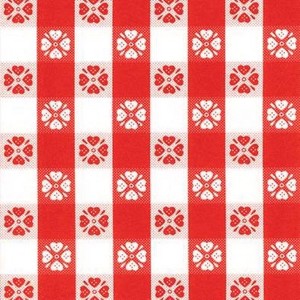 Con-Tact 15 yd L X 54 in. W Red/White Plaid Non-Adhesive Flannel Back Vinyl Tablecloth (Case of 15) - 1 of 1