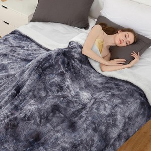 Tie Dye Electric Blanket, Soft Washable Electric Blanket, Heating Blanket for Bedding, With 5 Heat Settings - 1 of 4