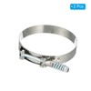 Unique Bargains 304 Stainless Steel T-Bolt Connecting Hose Clamps 2 Pcs - 3 of 4