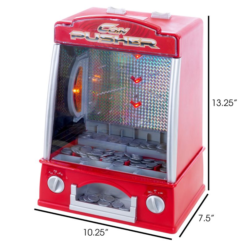 Toy Time Kids' Replica Mini Arcade Coin Pusher Game, 4 of 6