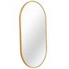 Lyngins 20x33 Inch Oval Wall Mirror – 4mm HD Glass Bathroom Mirror, Brushed Aluminum Bathroom Decor, Shatterproof Mirrors for Bathroom Sink - 4 of 4