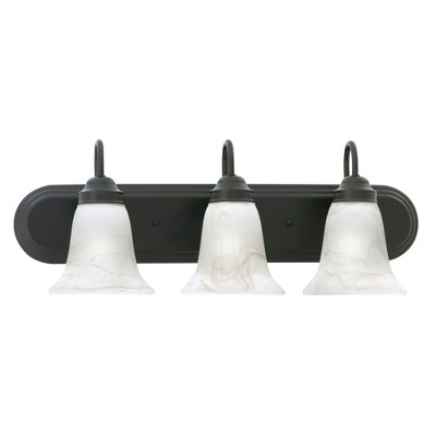 Thomas Lighting Chandos Head 3 - Light Vanity in  Painted Bronze