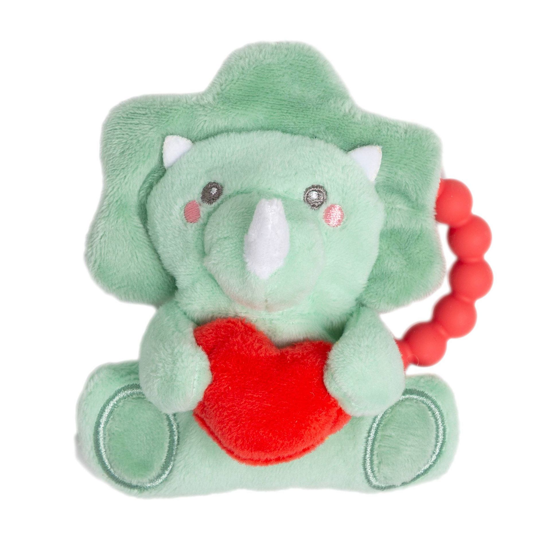 Pearhead Valentine Dino Crinkle Teether