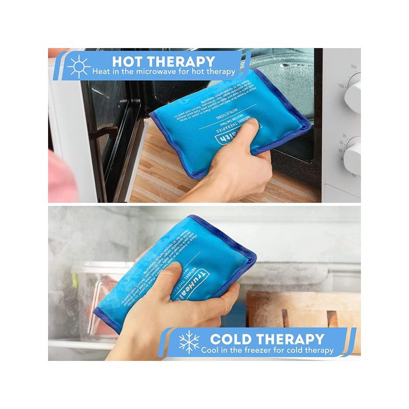 TruHealth 2 Pack Large Reusable Gel Ice Pack - For Hot & Cold Muscle Therapy, Blue, 2 of 5