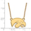 Black Bow Jewelry 14k Yellow Gold Iowa Hawkeyes NCAA Necklace 18 Inch - 2 of 4