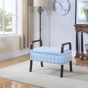 23" Wooden Arm Storage Seat - Ore International - 1 of 4
