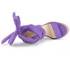 Allegra K Women's Espadrille Platform Wedges Heel Lace Up Sandals - 4 of 4