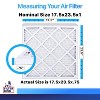 Filter King 17.5x23.5x1 Air Filter | 5-PACK | MERV 8 HVAC Pleated A/C Furnace Filters | MADE IN USA | Actual Size: 17.5 x 23.5 x .75" - 2 of 4