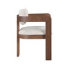 Meridian Furniture,Sacha Beige Linen Textured Fabric Dining Chair, Set of 2 - 4 of 4