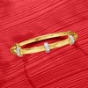 Ross-Simons Diamond Station Bangle Bracelet in 14kt Gold Over Sterling - 3 of 4